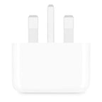 Apple 20W USB-C charger 3-pin front view