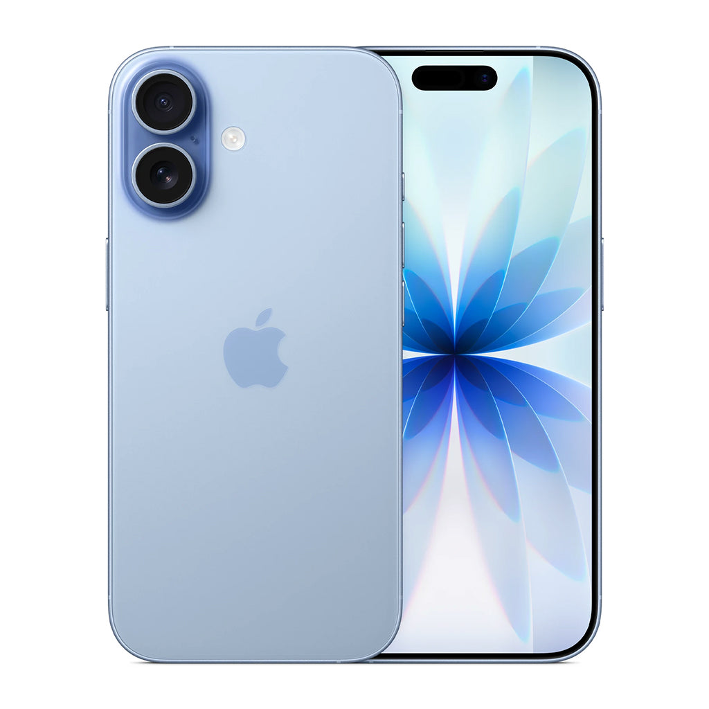 Apple iPhone 17 mist blue front rear product image KARTiN Pakistan