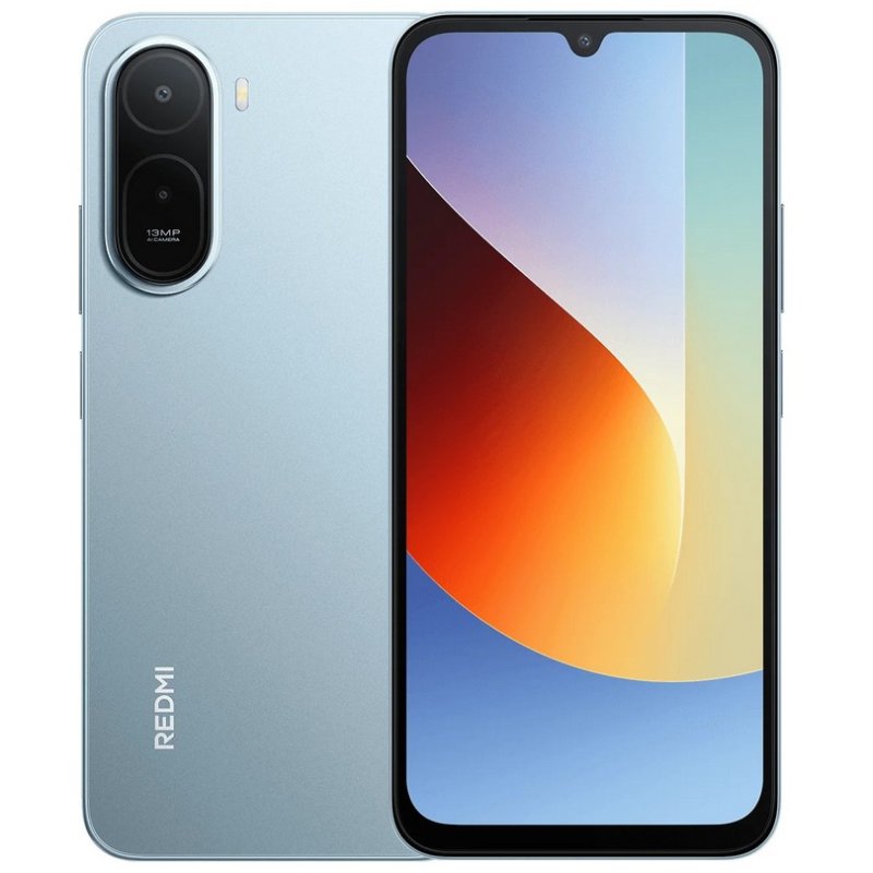 Redmi A7 Pro Mist Blue front and back product image