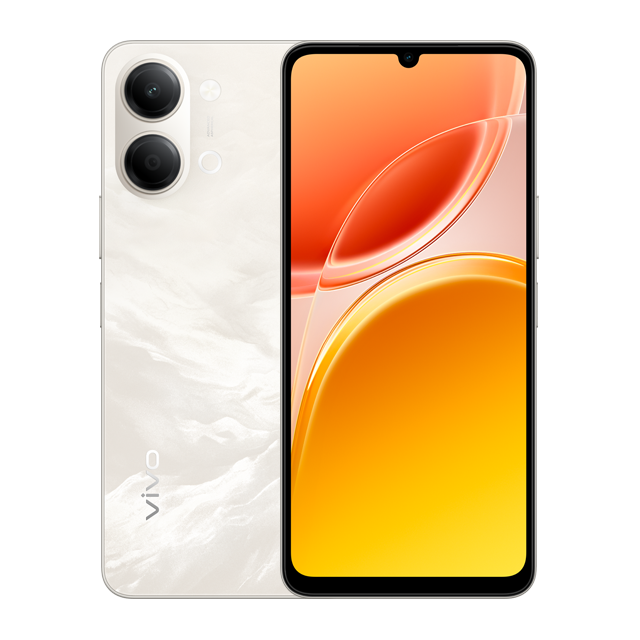 vivo y05 Summit Platinum front and rear product image