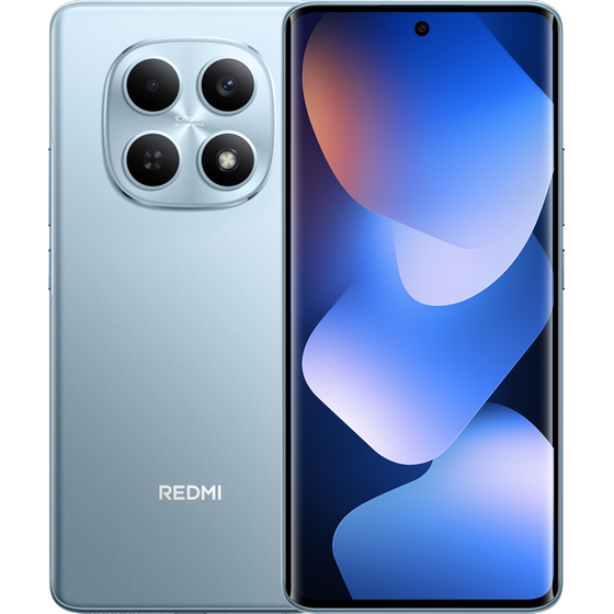 Redmi Note 15 Glacier Blue front and rear