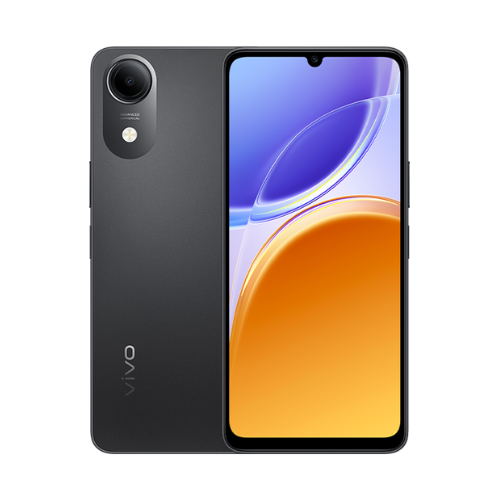 Vivo Y05e Black front and rear